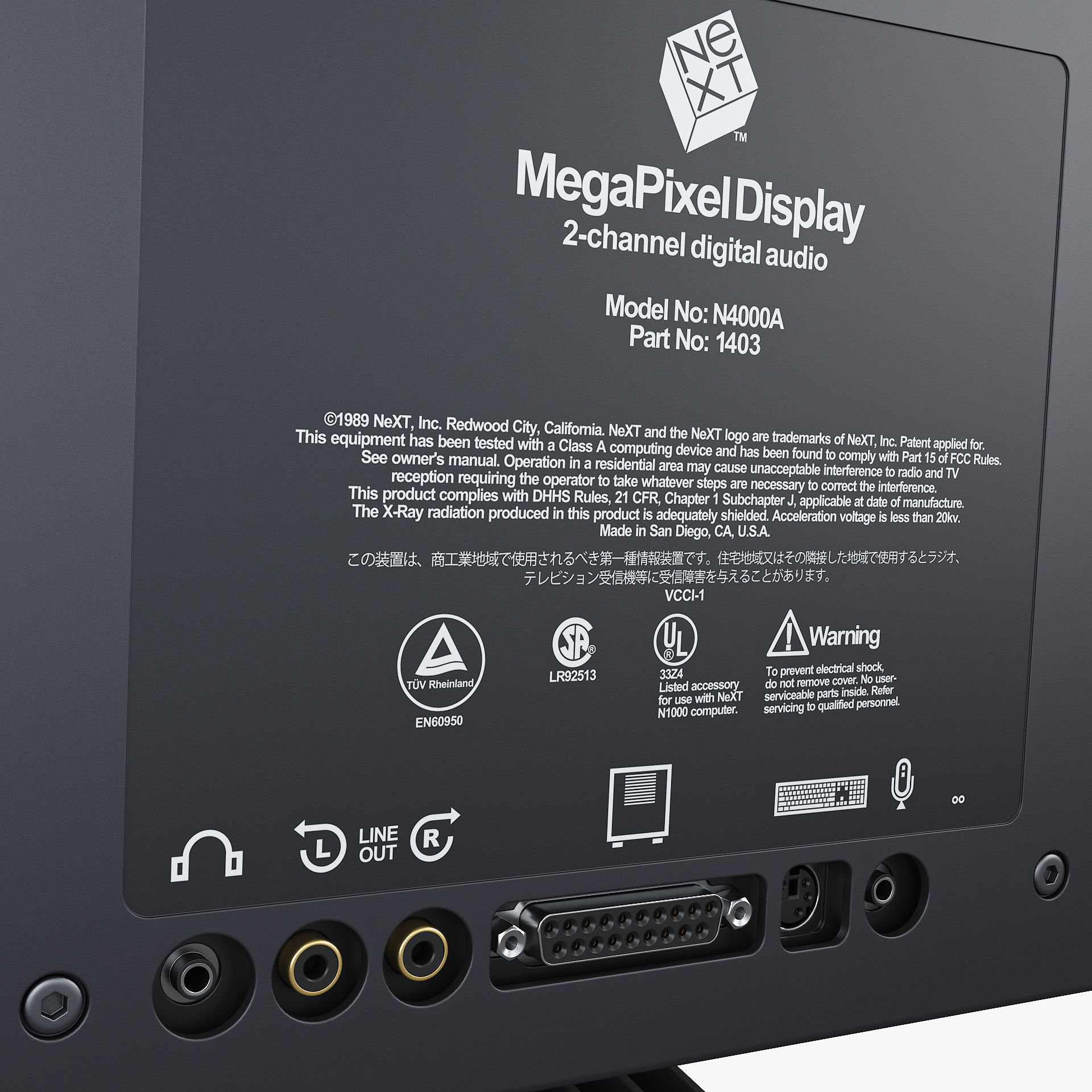 NeXT MegaPixel Display 90s M 1 3D model_8