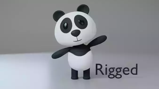 Cute Panda Character 