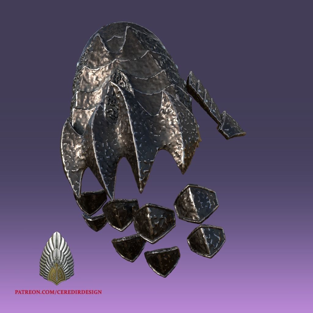 Sauron Hand Armour lord of the rings 3D DIGITAL DOWNLOAD 3D print model_2