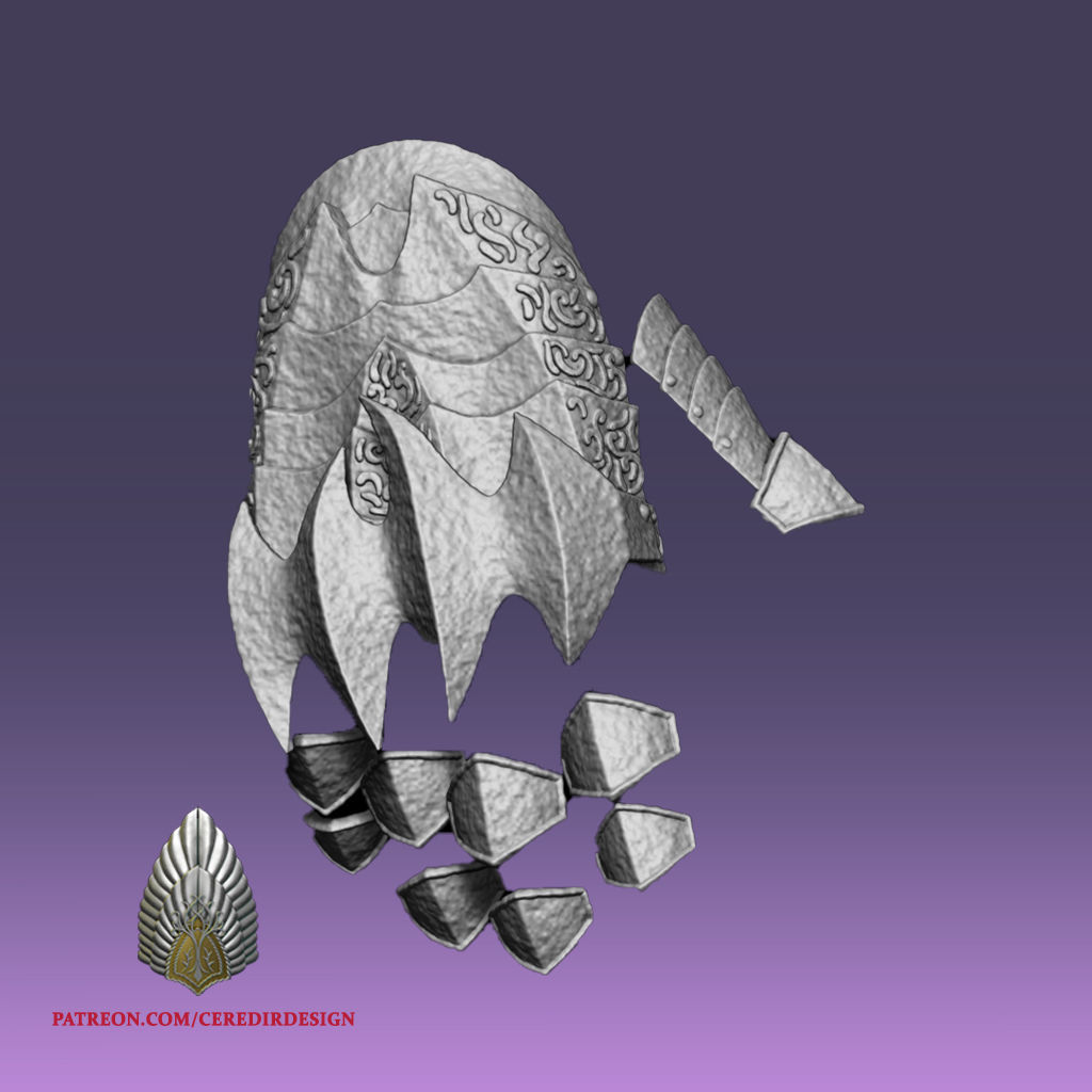 Sauron Hand Armour lord of the rings 3D DIGITAL DOWNLOAD 3D print model_1