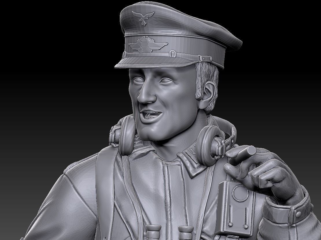 ww2 ger Fallschirmjaeger troop and various props   1-35  3D print model_12