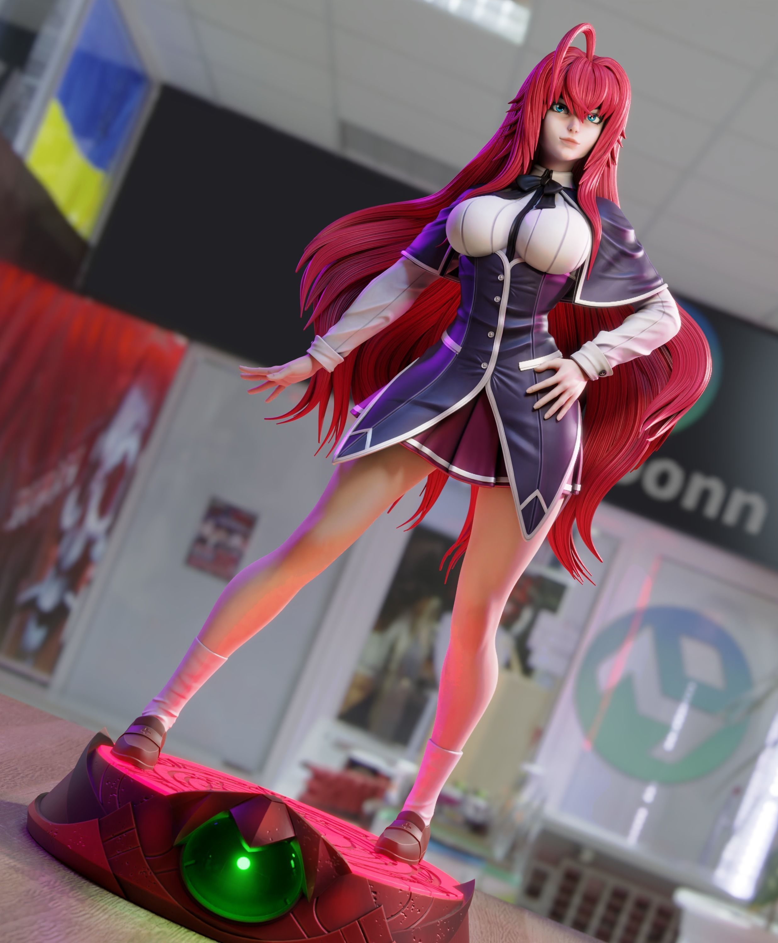 rias gremory - high school dxd  3D print model_3