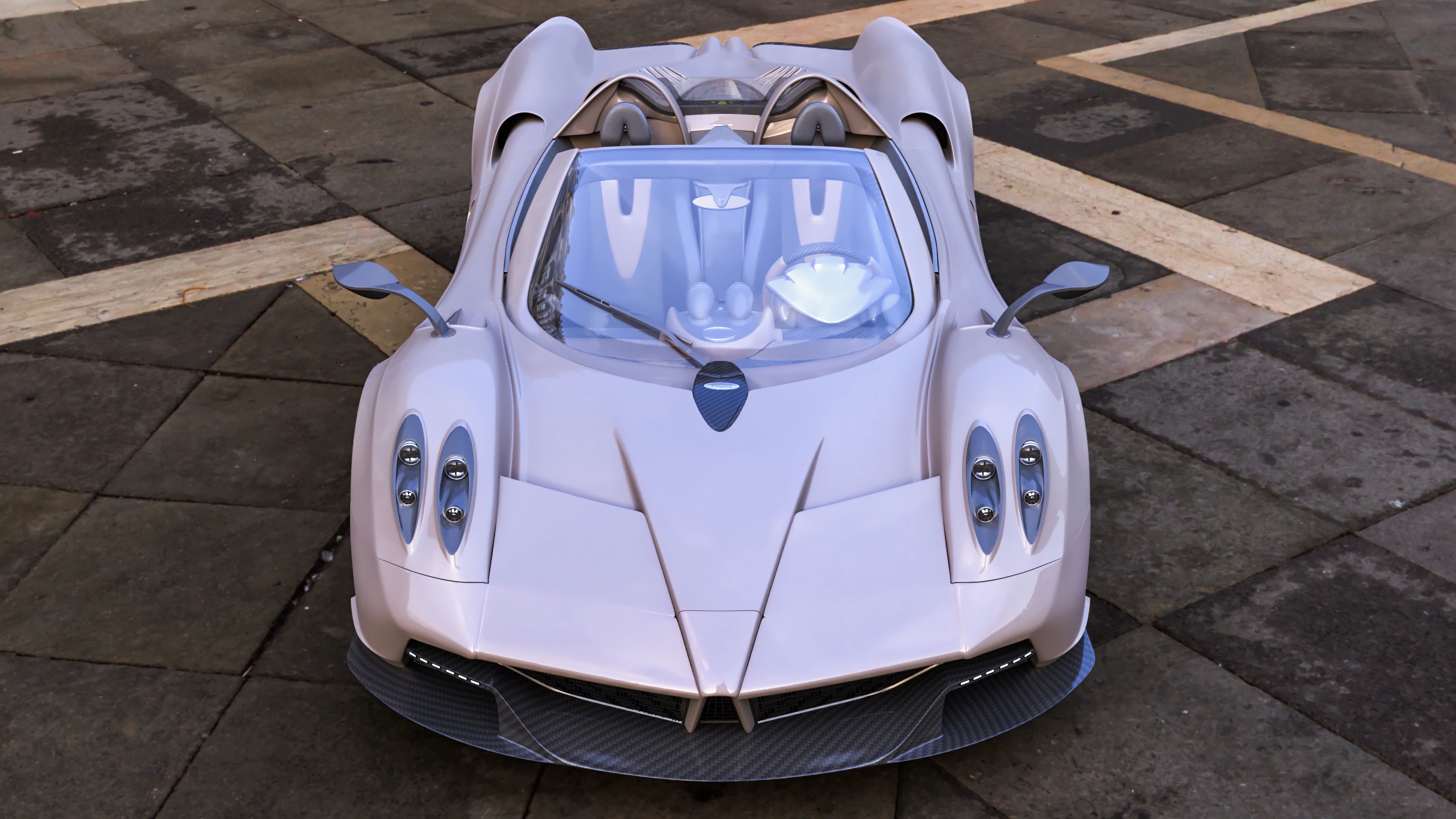 Pagani Huayra Low-poly 3D model 3D model_2