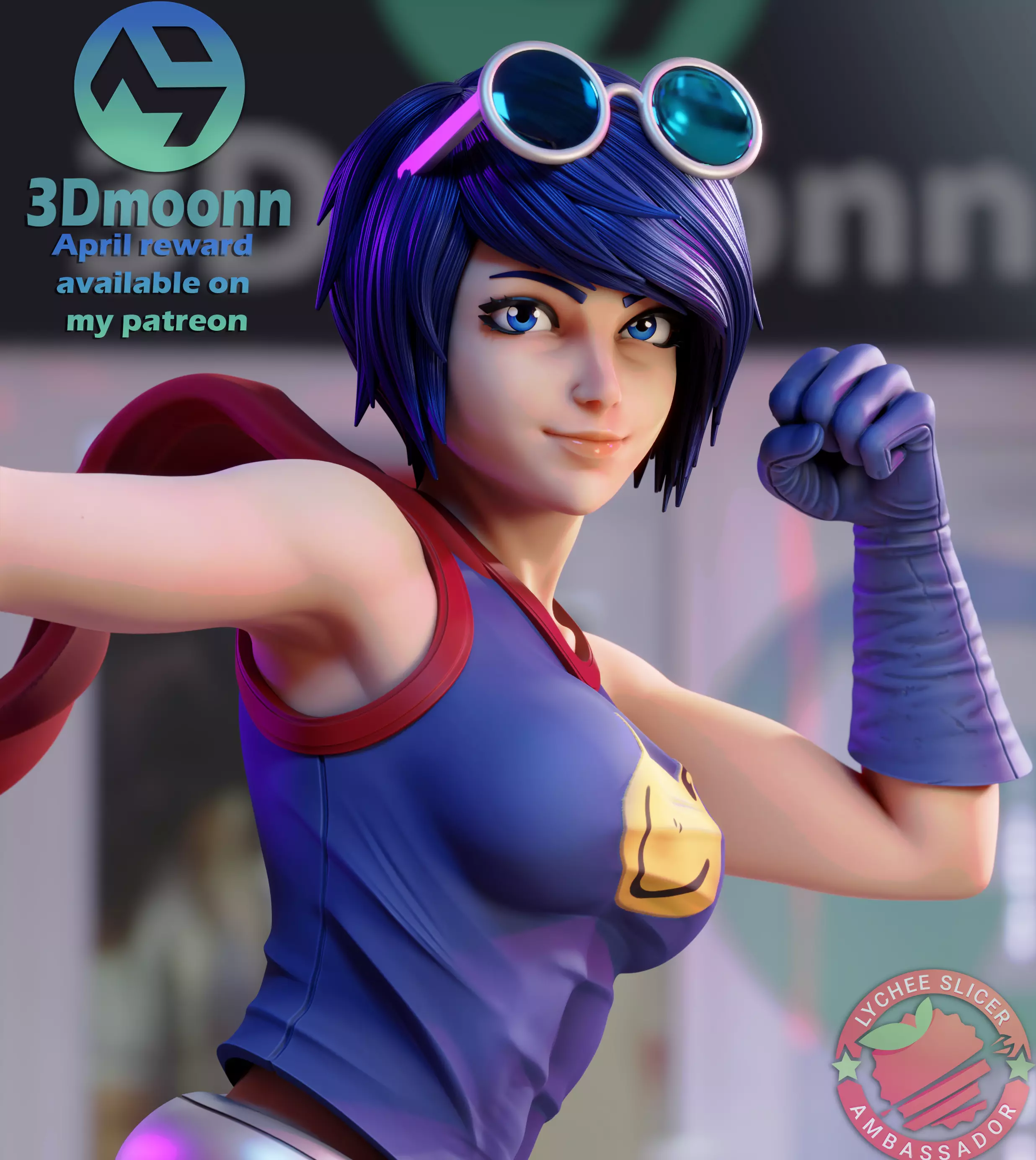 May Lee - the king of fighters - stl 3D print model