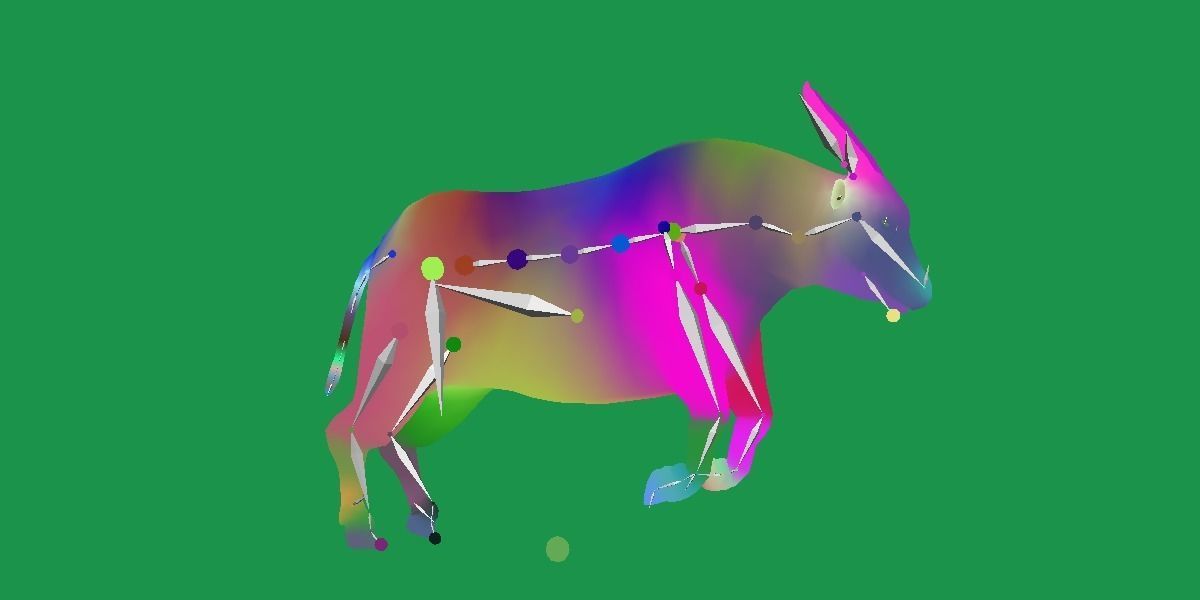 African Dwarf Forest Buffalo Low-poly 3D model_20