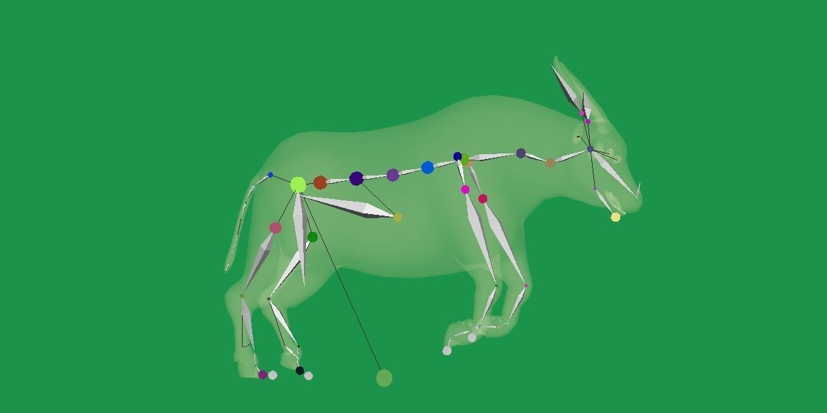 African Dwarf Forest Buffalo Low-poly 3D model_19