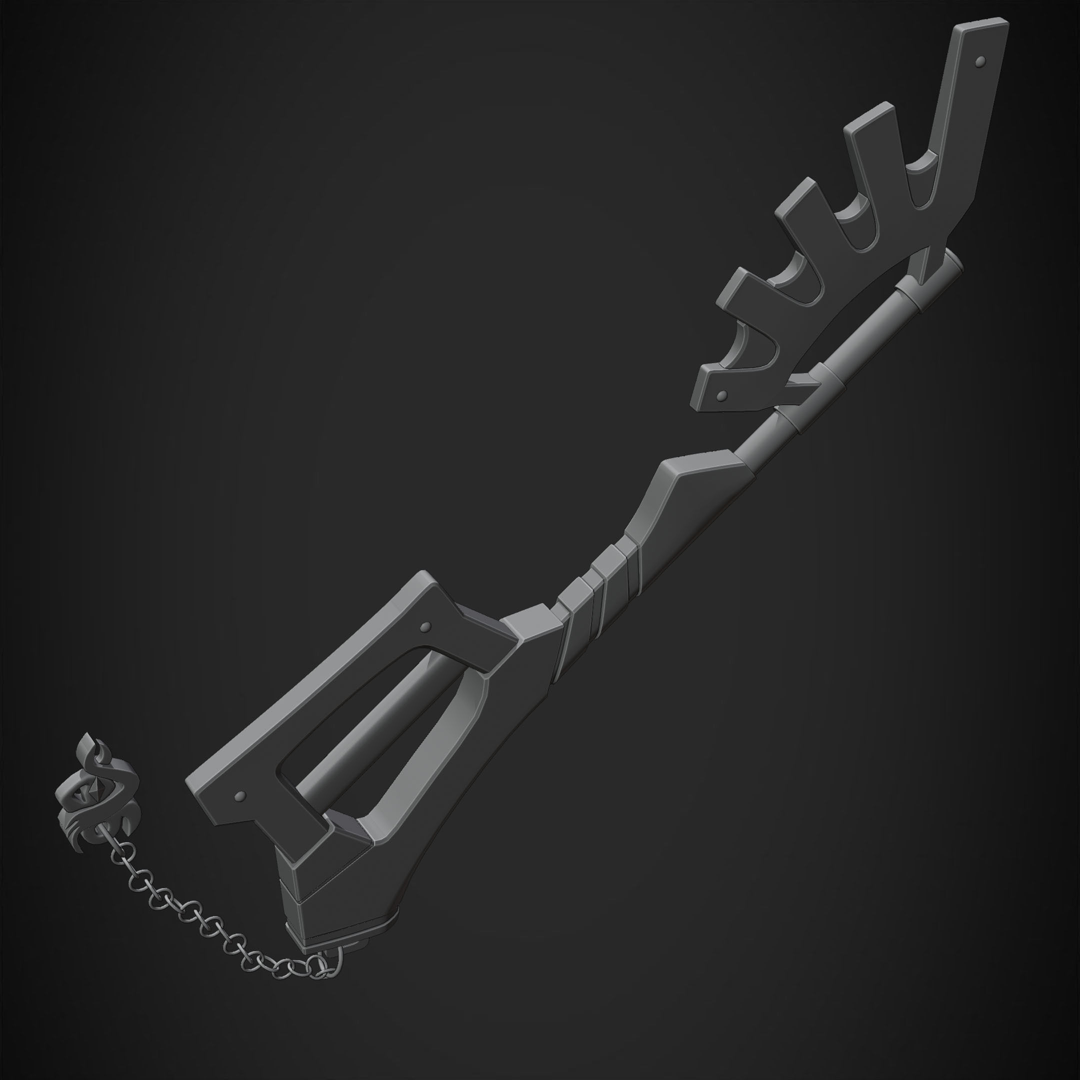 Kingdom Hearts Ventus Keyblade Wayward Wind for Cosplay 3D print model_21