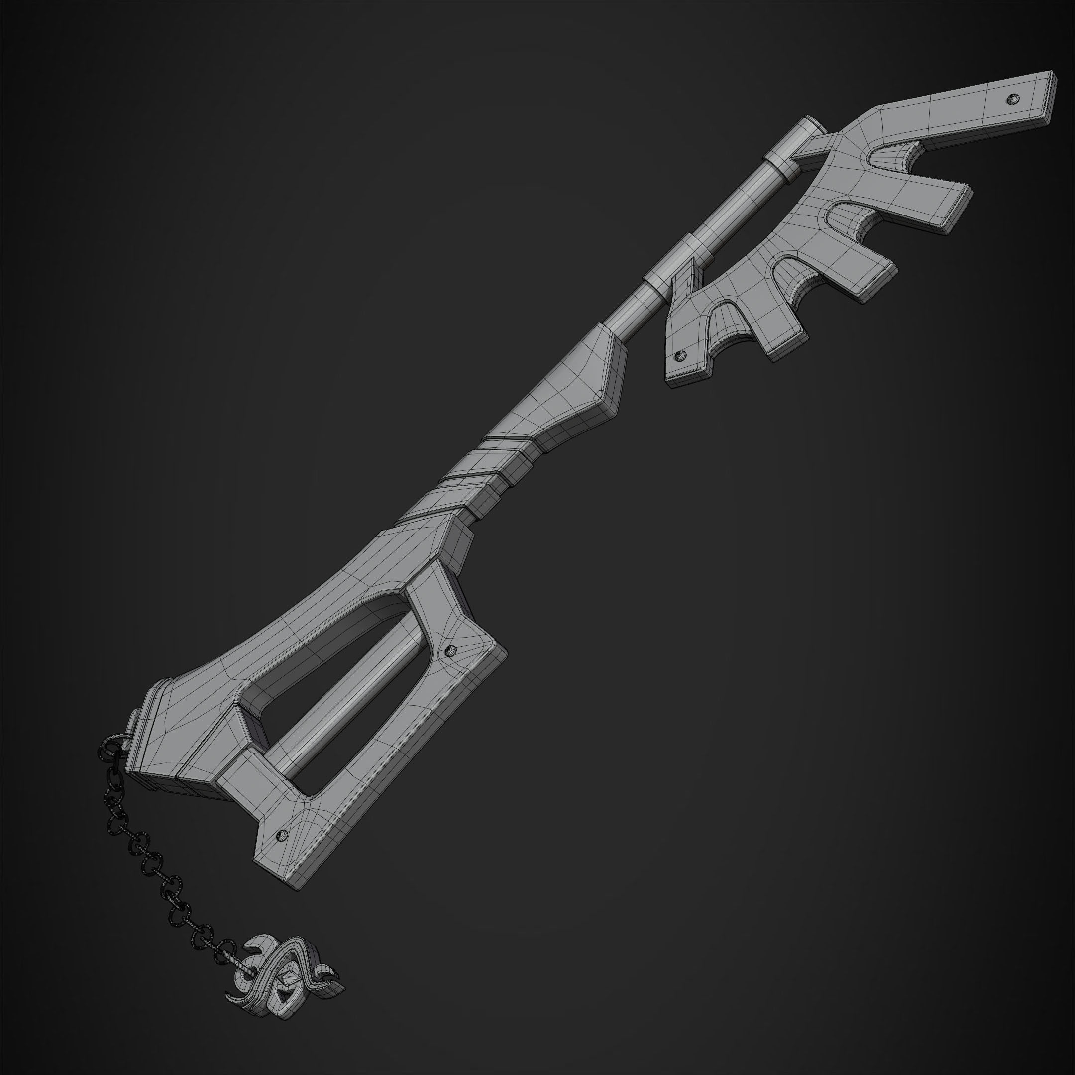 Kingdom Hearts Ventus Keyblade Wayward Wind for Cosplay 3D print model_16