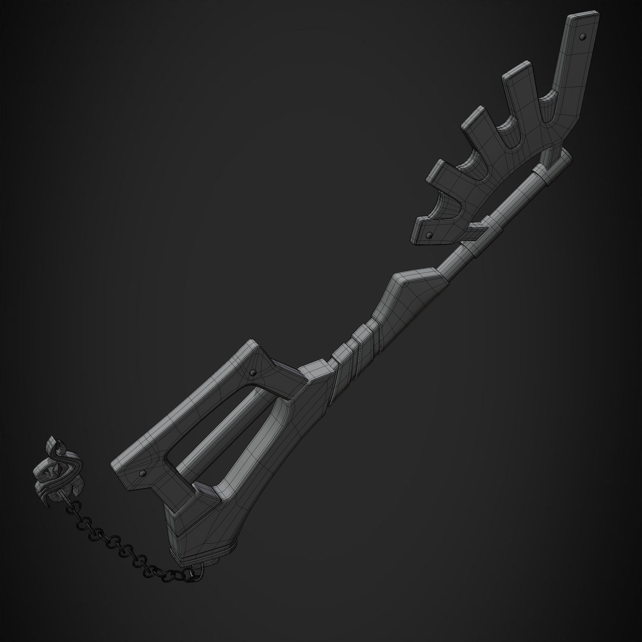 Kingdom Hearts Ventus Keyblade Wayward Wind for Cosplay 3D print model_20