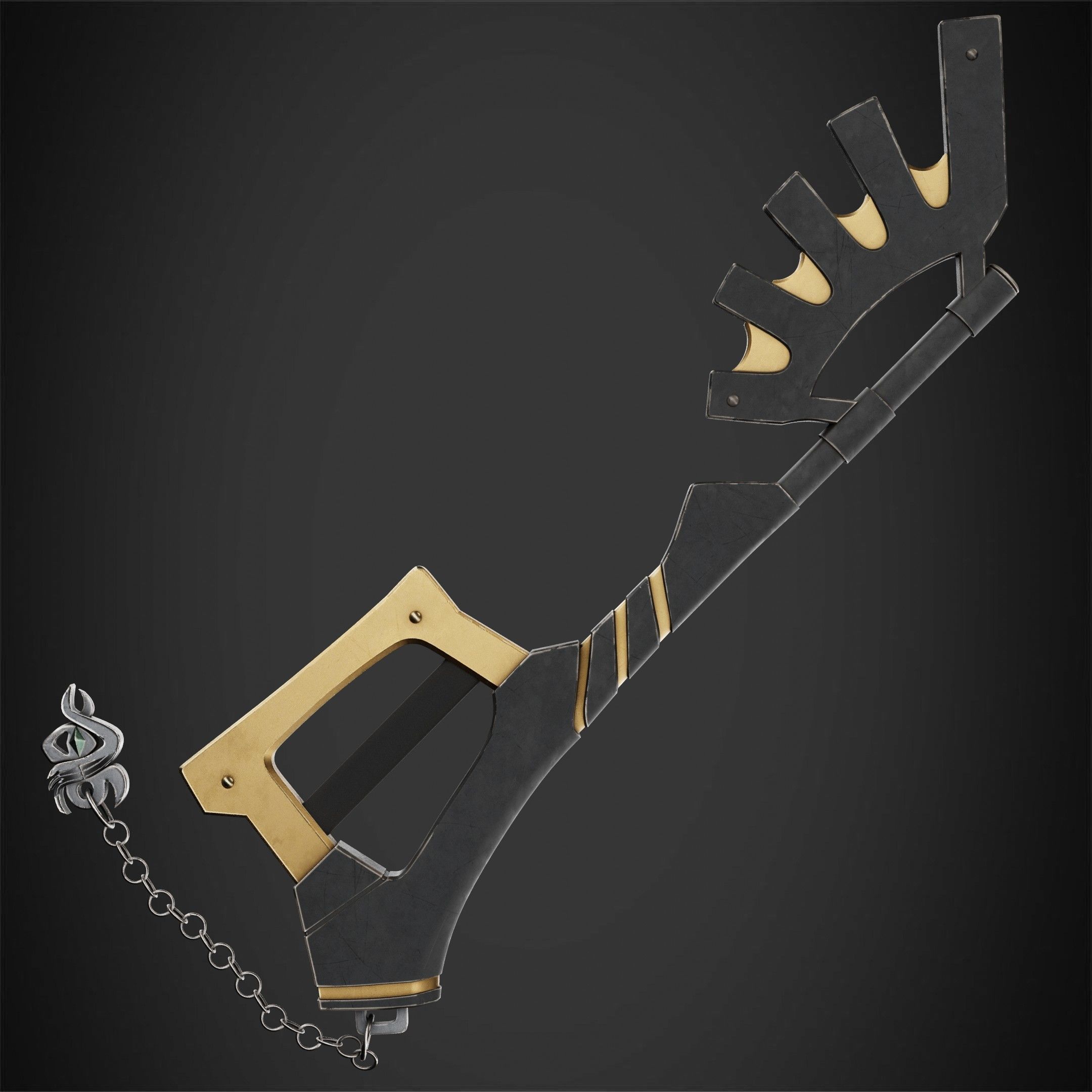 Kingdom Hearts Ventus Keyblade Wayward Wind for Cosplay 3D print model_6