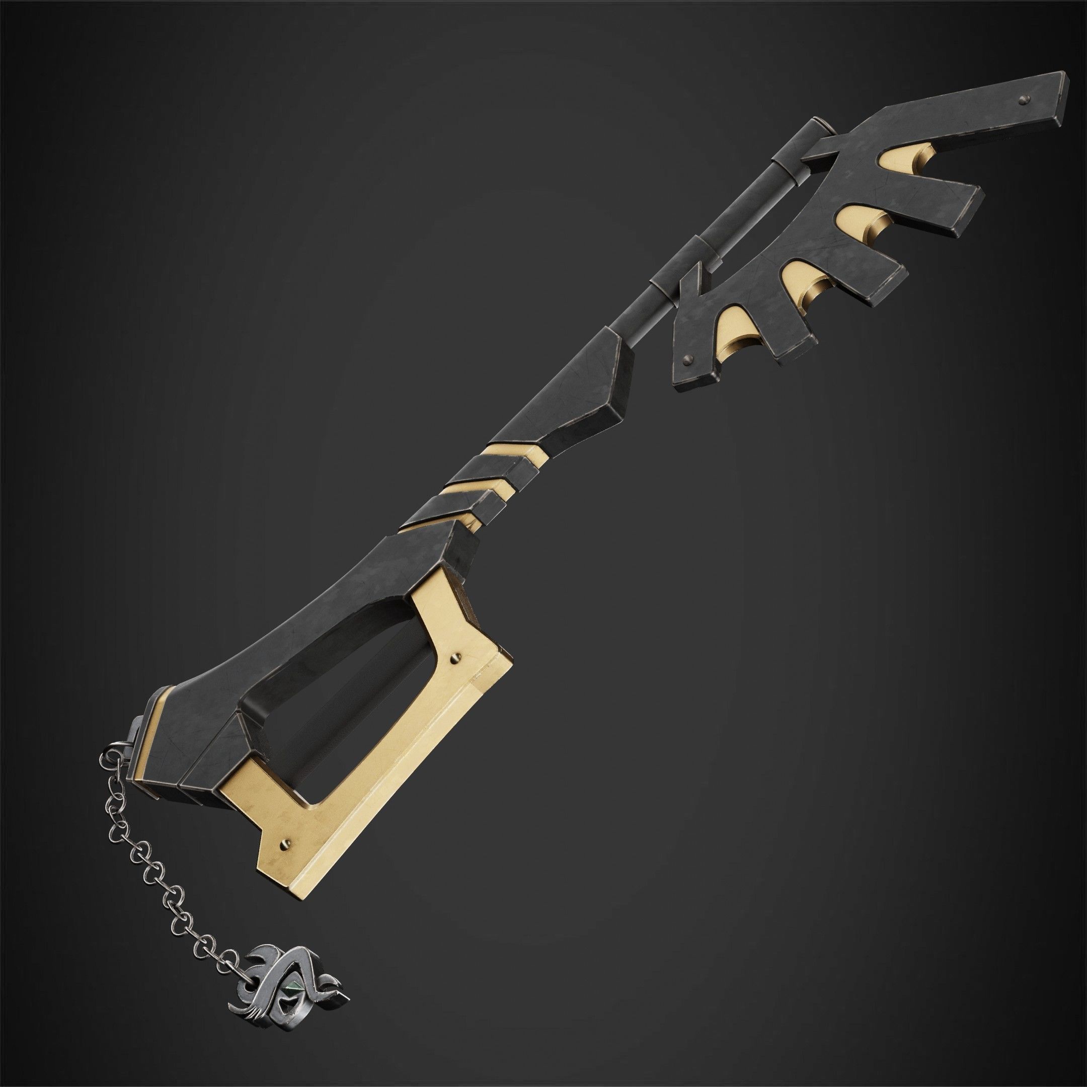 Kingdom Hearts Ventus Keyblade Wayward Wind for Cosplay 3D print model_3