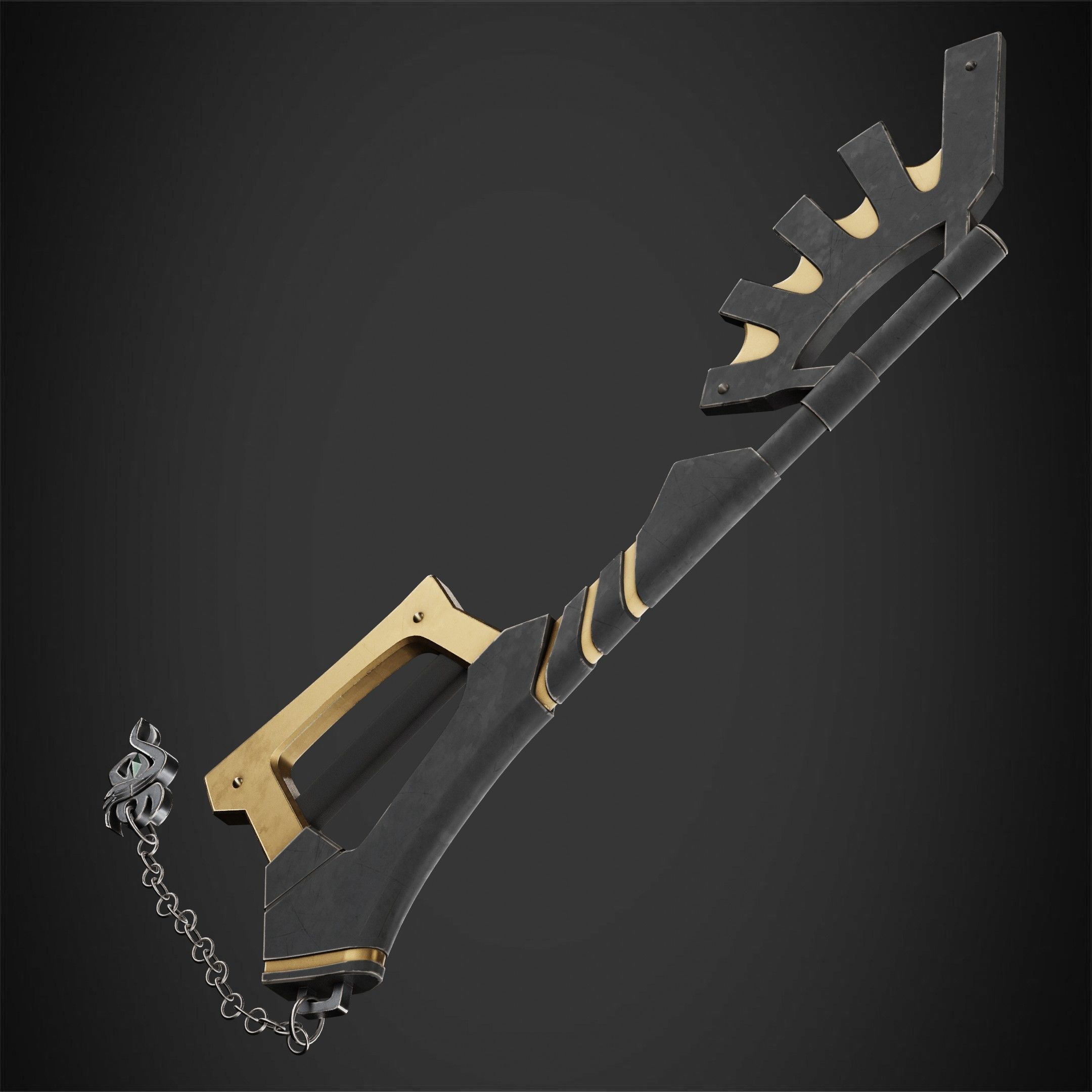 Kingdom Hearts Ventus Keyblade Wayward Wind for Cosplay 3D print model_7