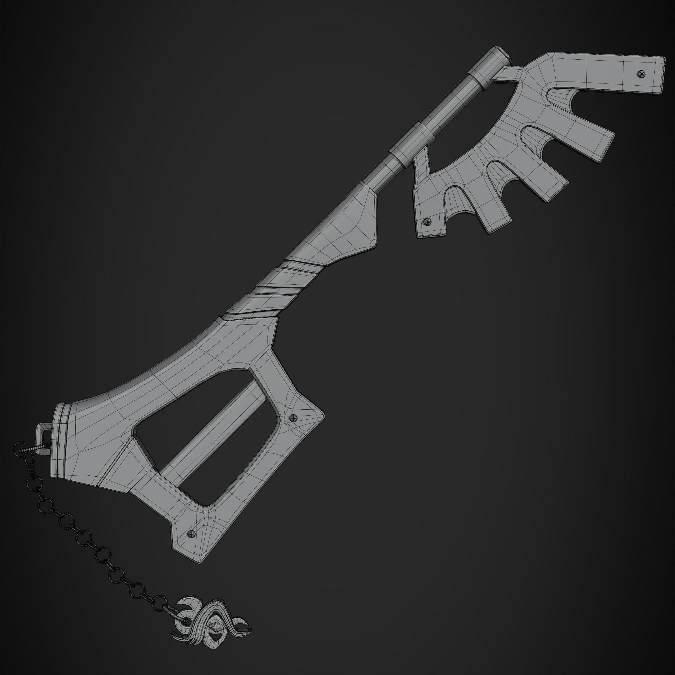 Kingdom Hearts Ventus Keyblade Wayward Wind for Cosplay 3D print model_14