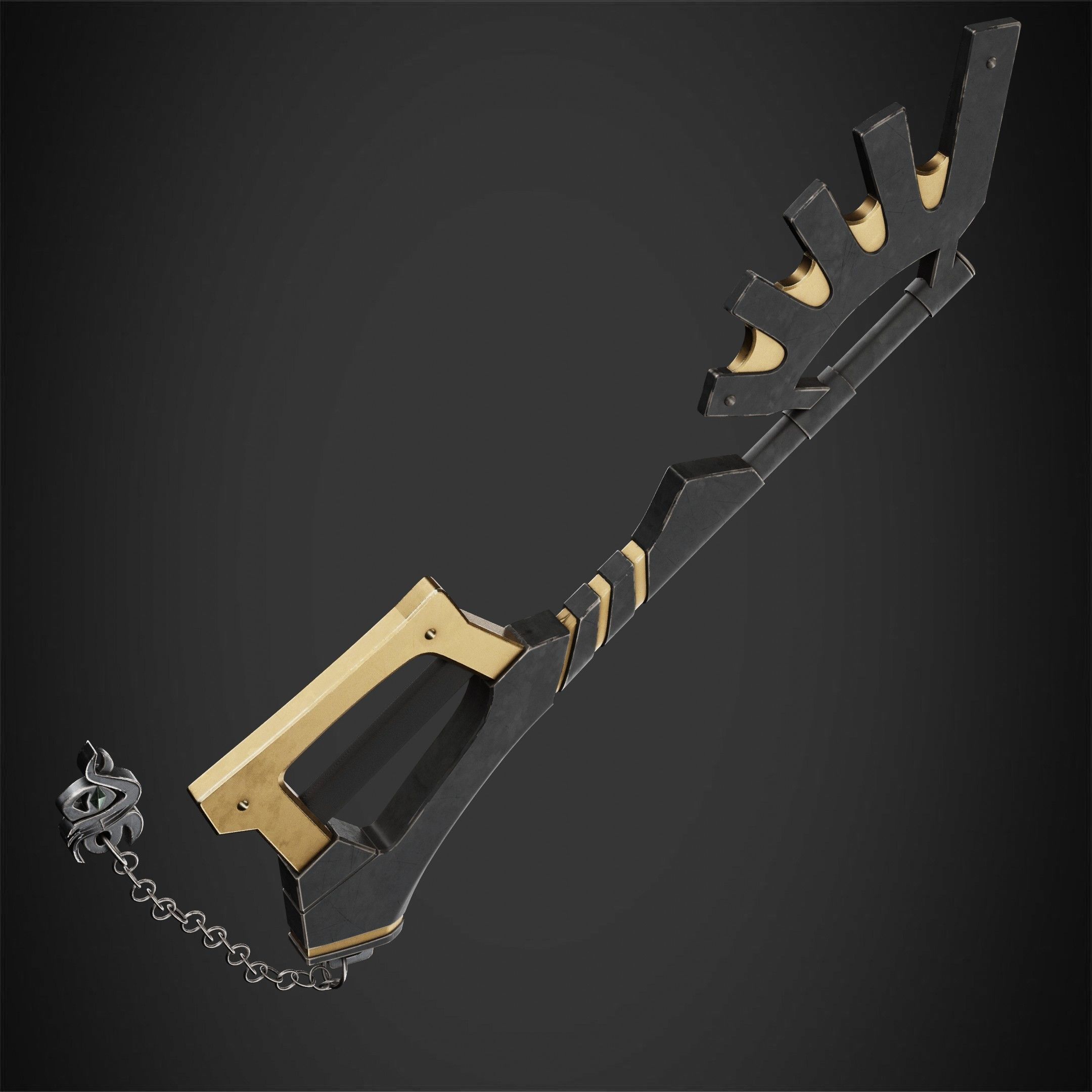 Kingdom Hearts Ventus Keyblade Wayward Wind for Cosplay 3D print model_5