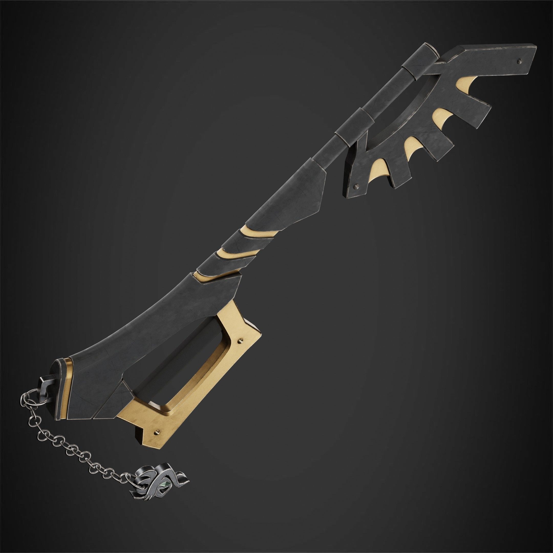 Kingdom Hearts Ventus Keyblade Wayward Wind for Cosplay 3D print model_9