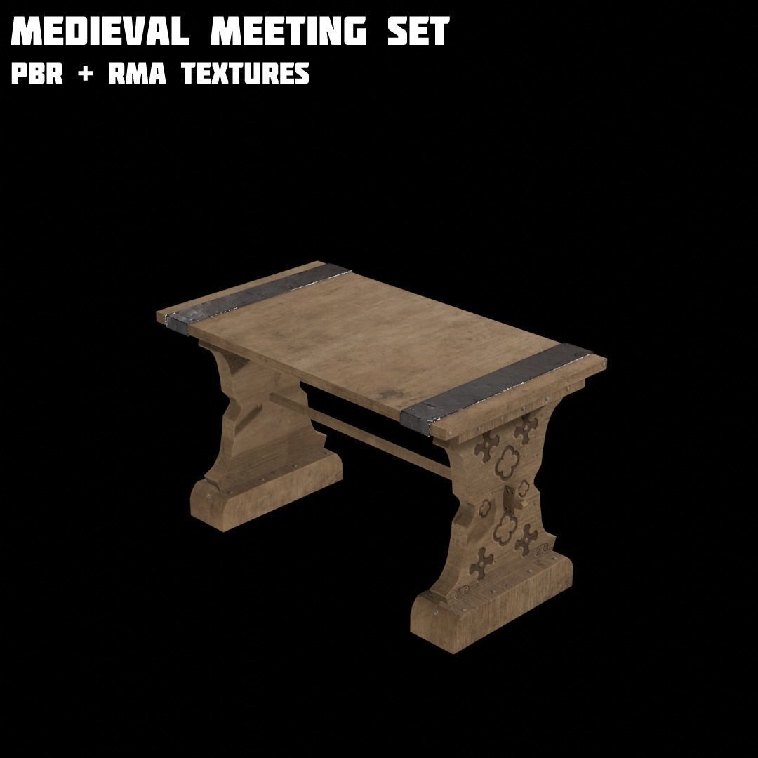 Medieval Asset Big  game ready Pack over 20 Assets Low-poly 3D model_26