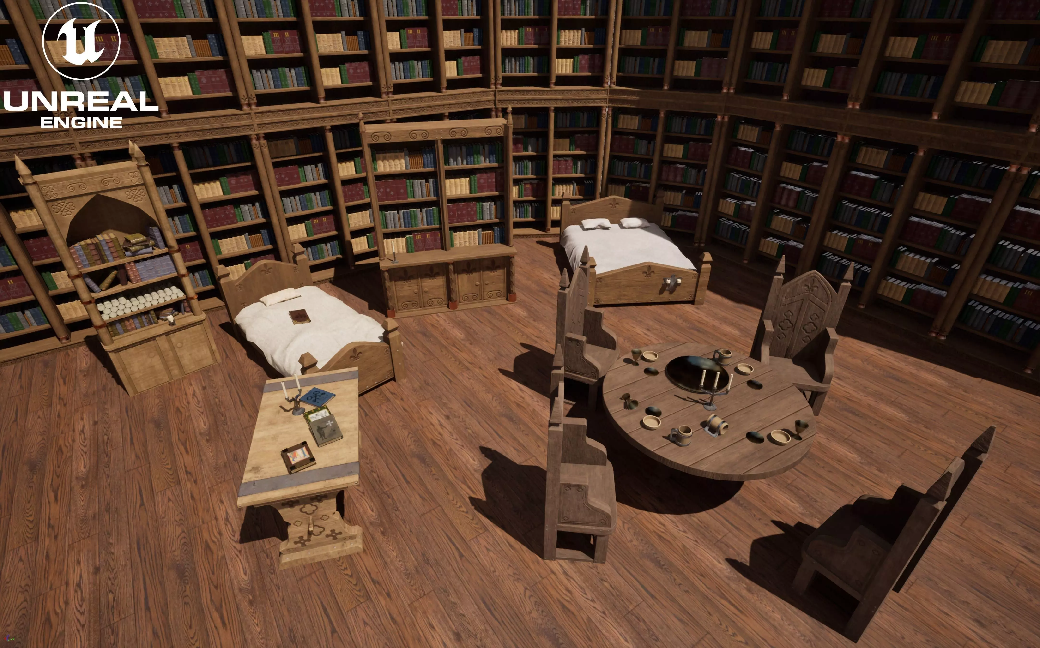 Medieval Asset Big  game ready Pack over 20 Assets Low-poly 3D model_0