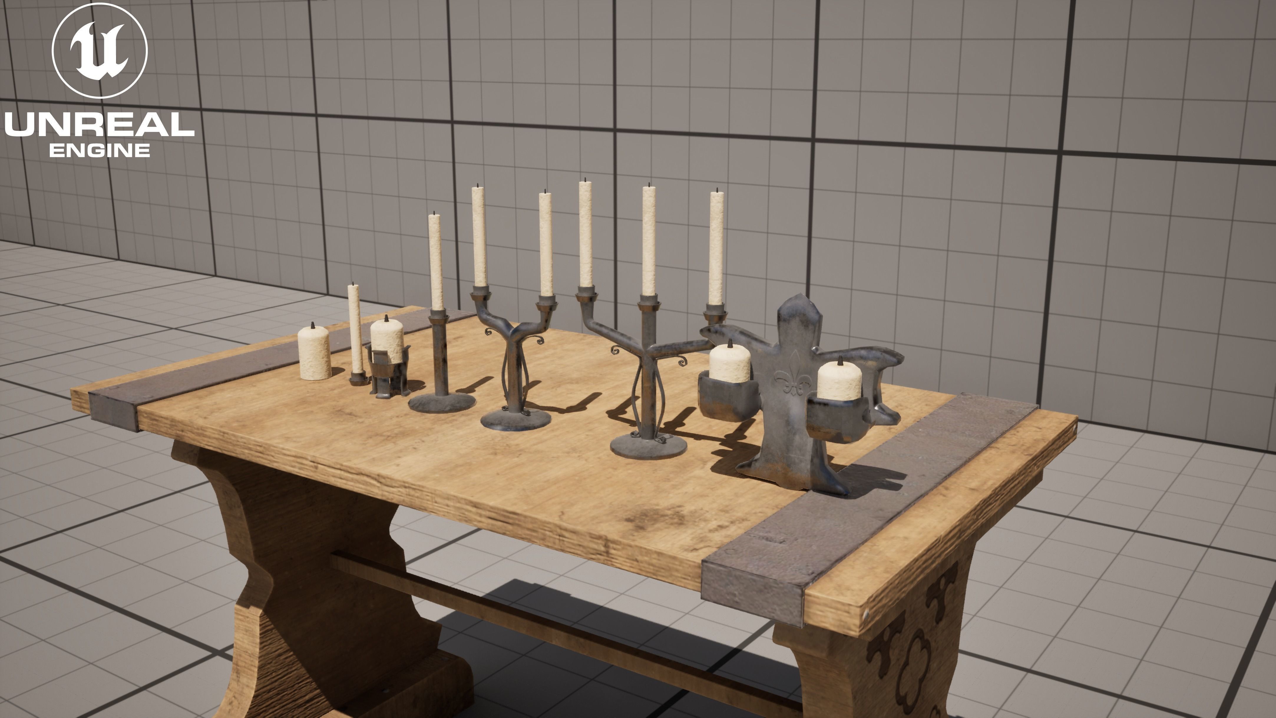 Medieval Asset Big  game ready Pack over 20 Assets Low-poly 3D model_21