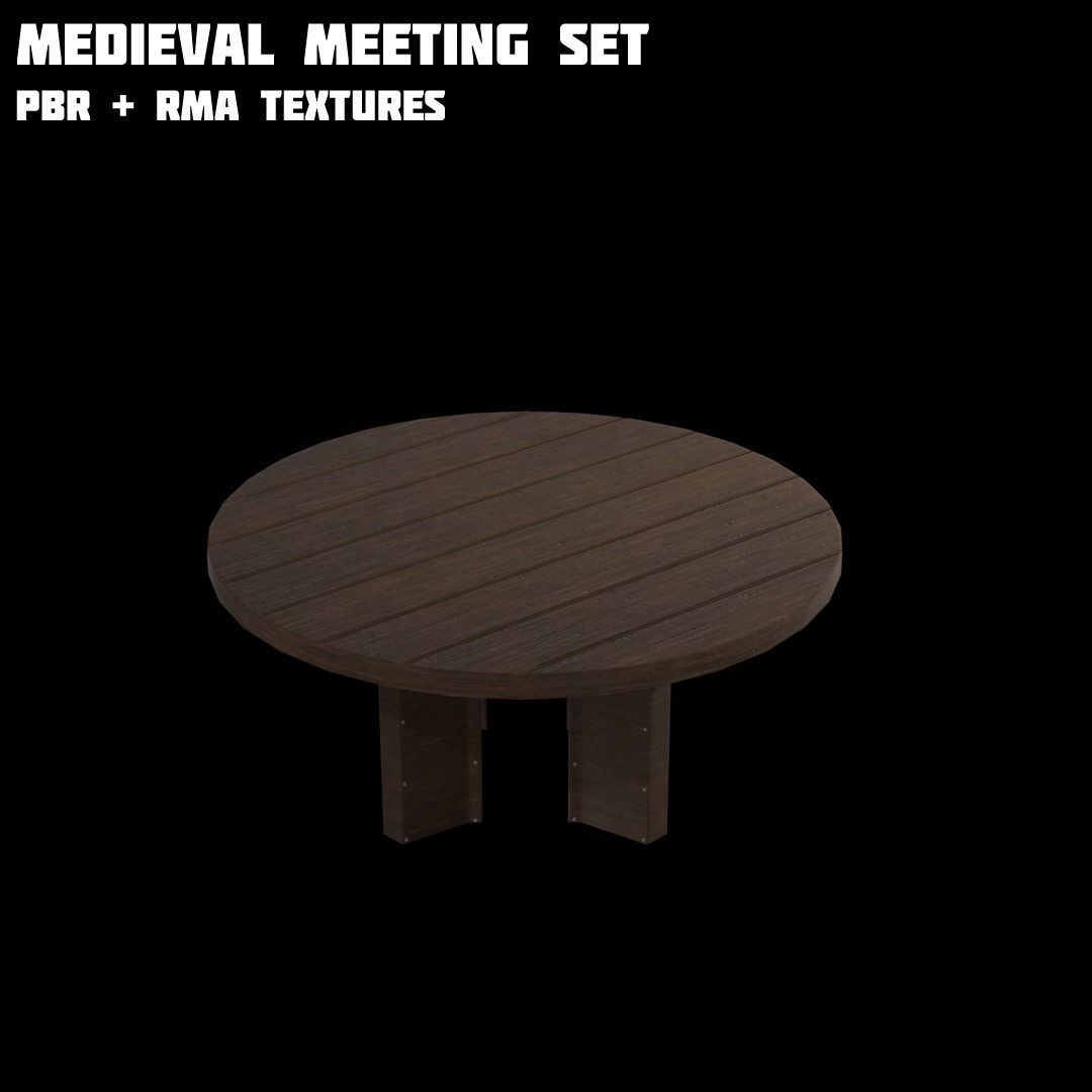 Medieval Asset Big  game ready Pack over 20 Assets Low-poly 3D model_22