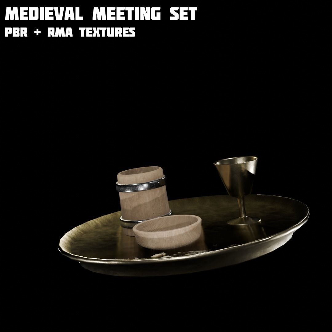 Medieval Asset Big  game ready Pack over 20 Assets Low-poly 3D model_25