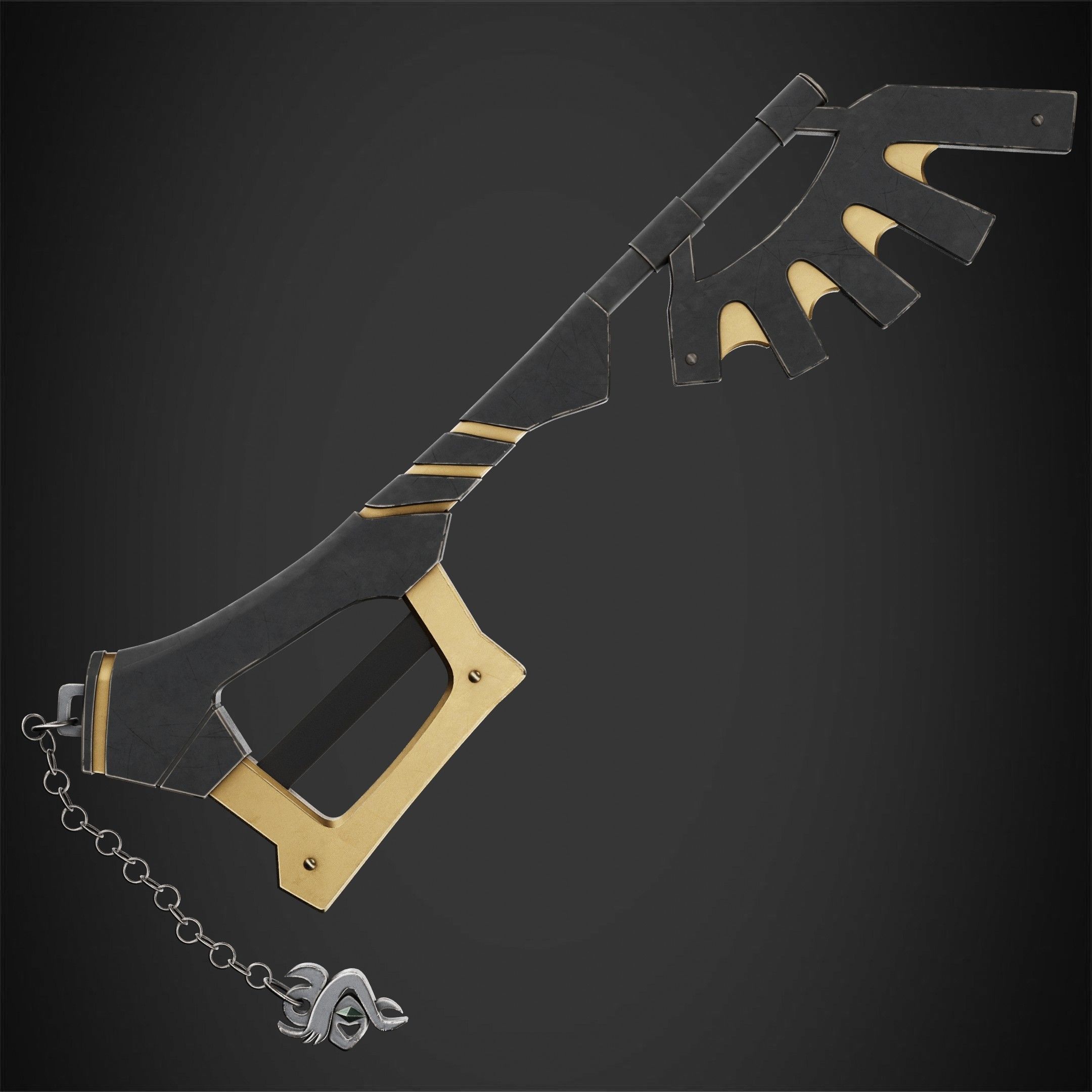 Kingdom Hearts Ventus Full Armor and Keyblade for Cosplay 3D Model Collection_15
