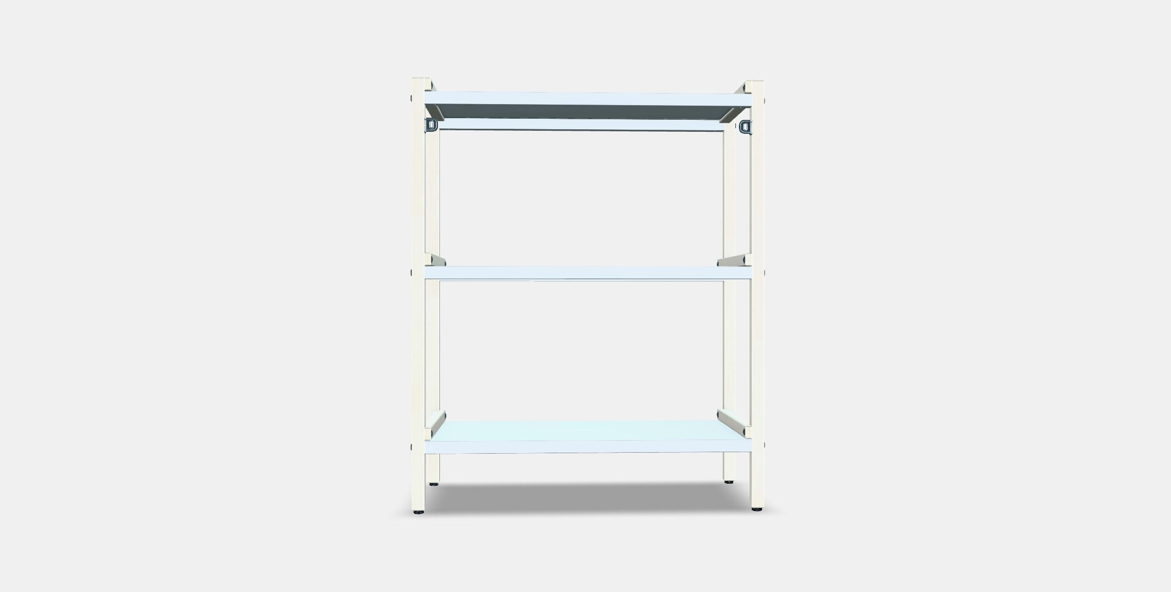 EKENABBEN Open shelving unit Low-poly 3D model_14