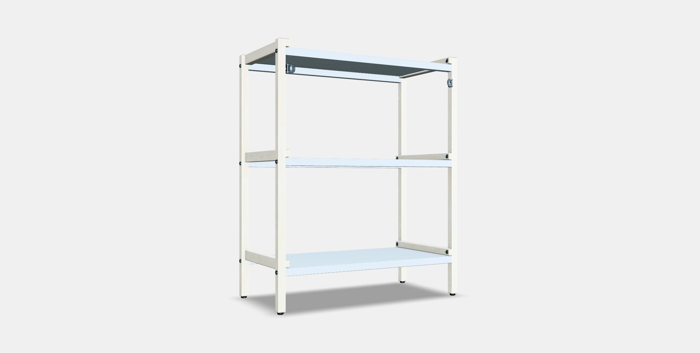 EKENABBEN Open shelving unit Low-poly 3D model_16