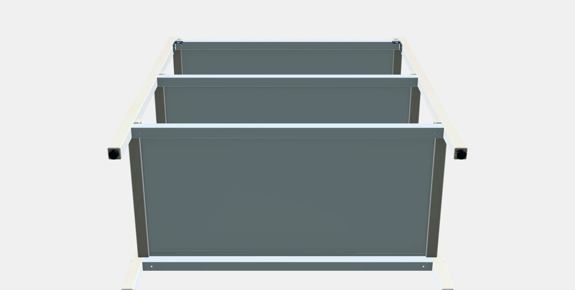 EKENABBEN Open shelving unit Low-poly 3D model_8