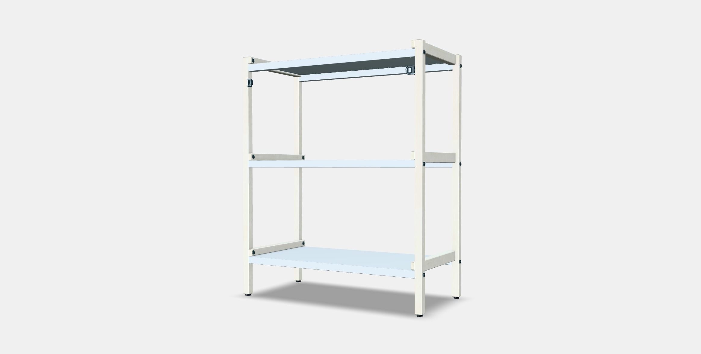 EKENABBEN Open shelving unit Low-poly 3D model_5