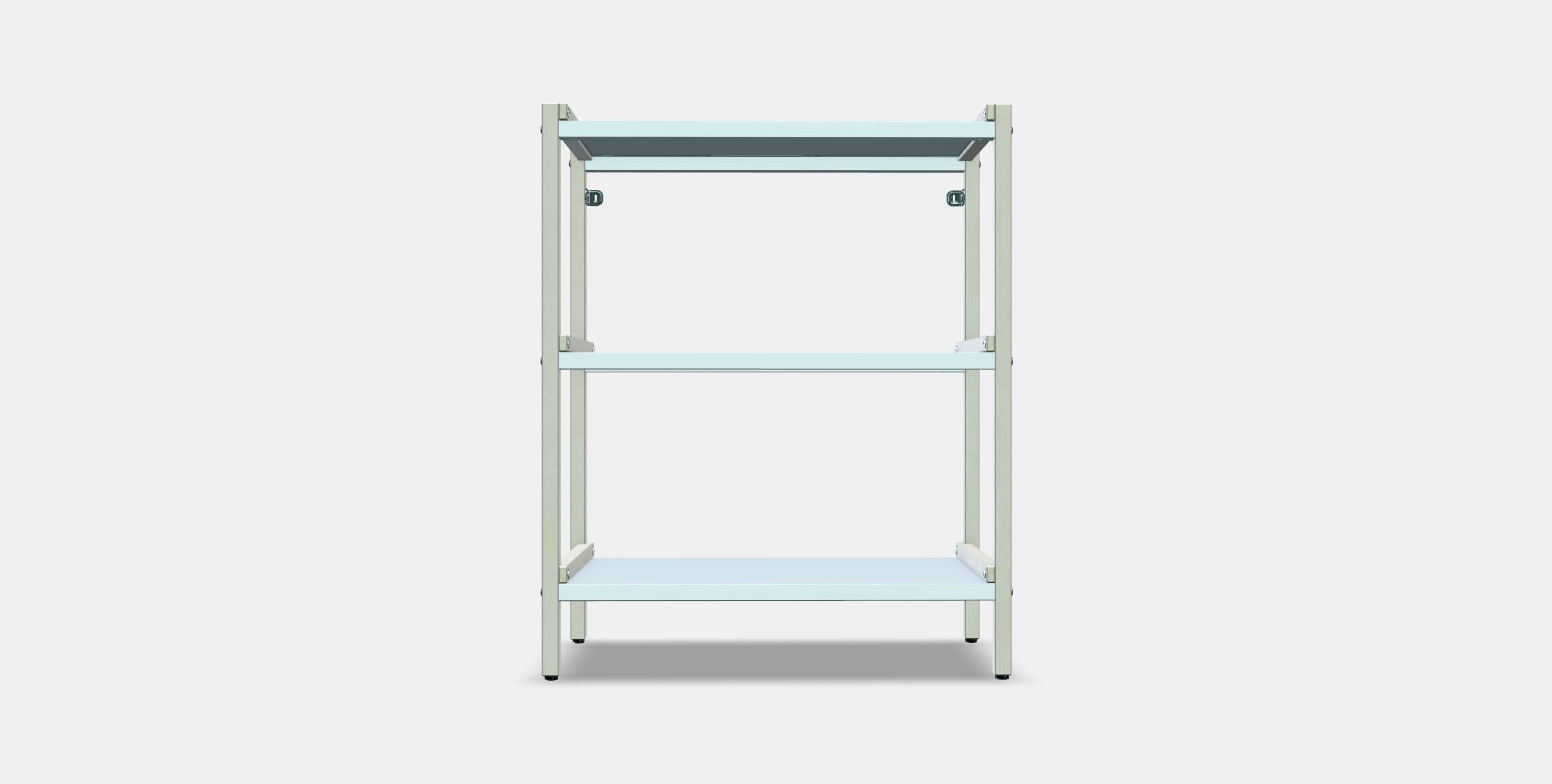 EKENABBEN Open shelving unit Low-poly 3D model_10