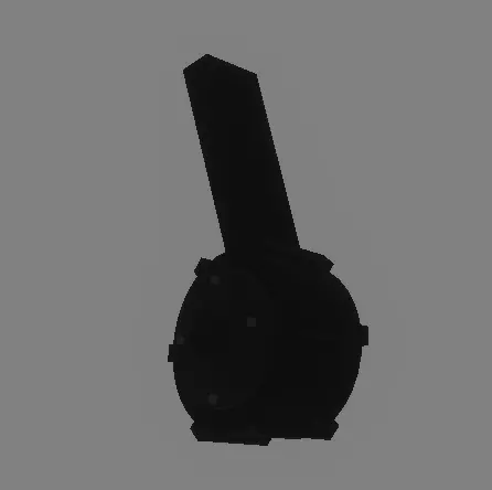 GlockDrumMag50rd Low-poly 3D model