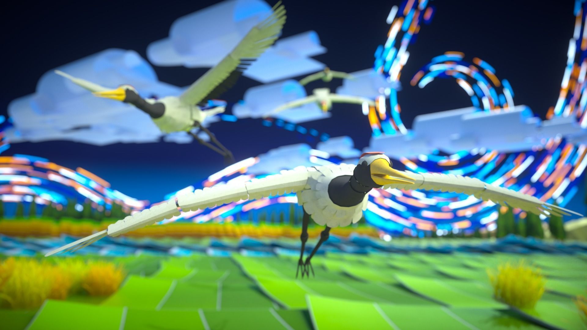 Stylized Nature Set 3D model_19