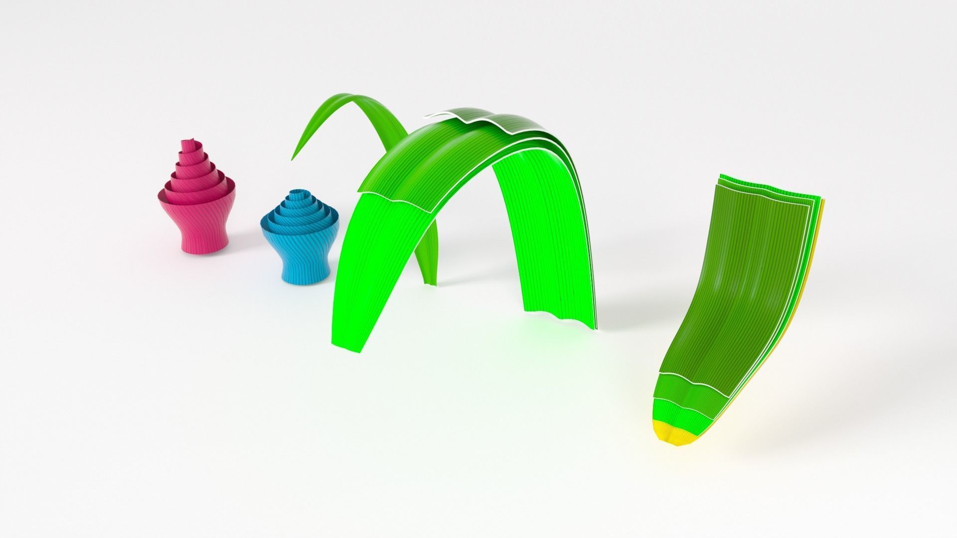 Stylized Nature Set 3D model_12