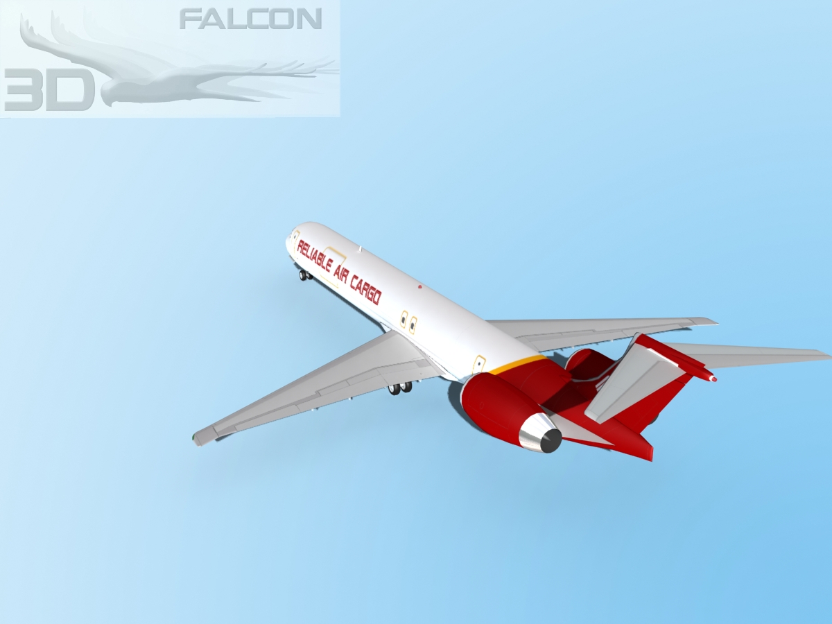 Falcon3D MD-80 Reliable Cargo 3D model_8