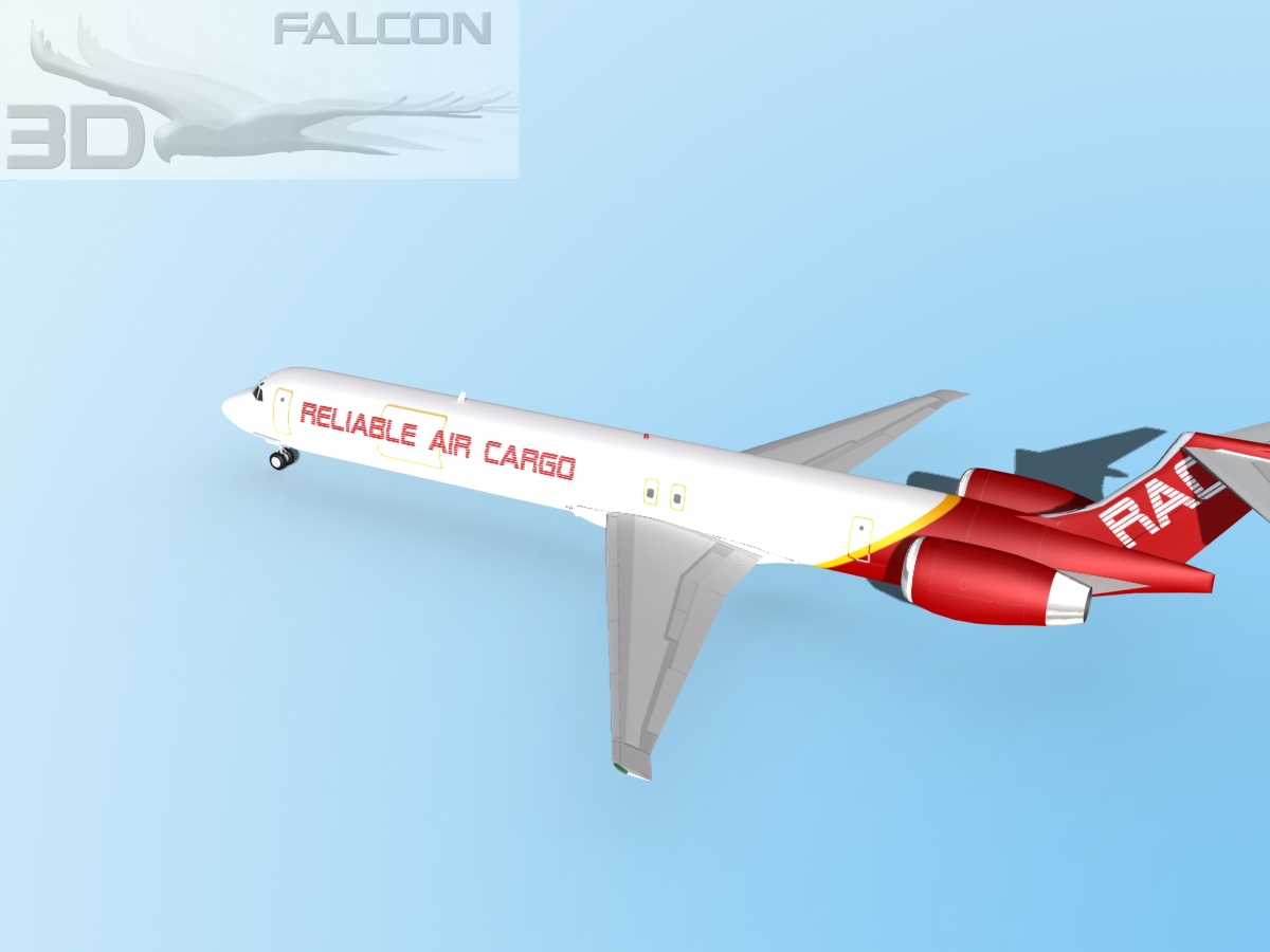 Falcon3D MD-80 Reliable Cargo 3D model_10