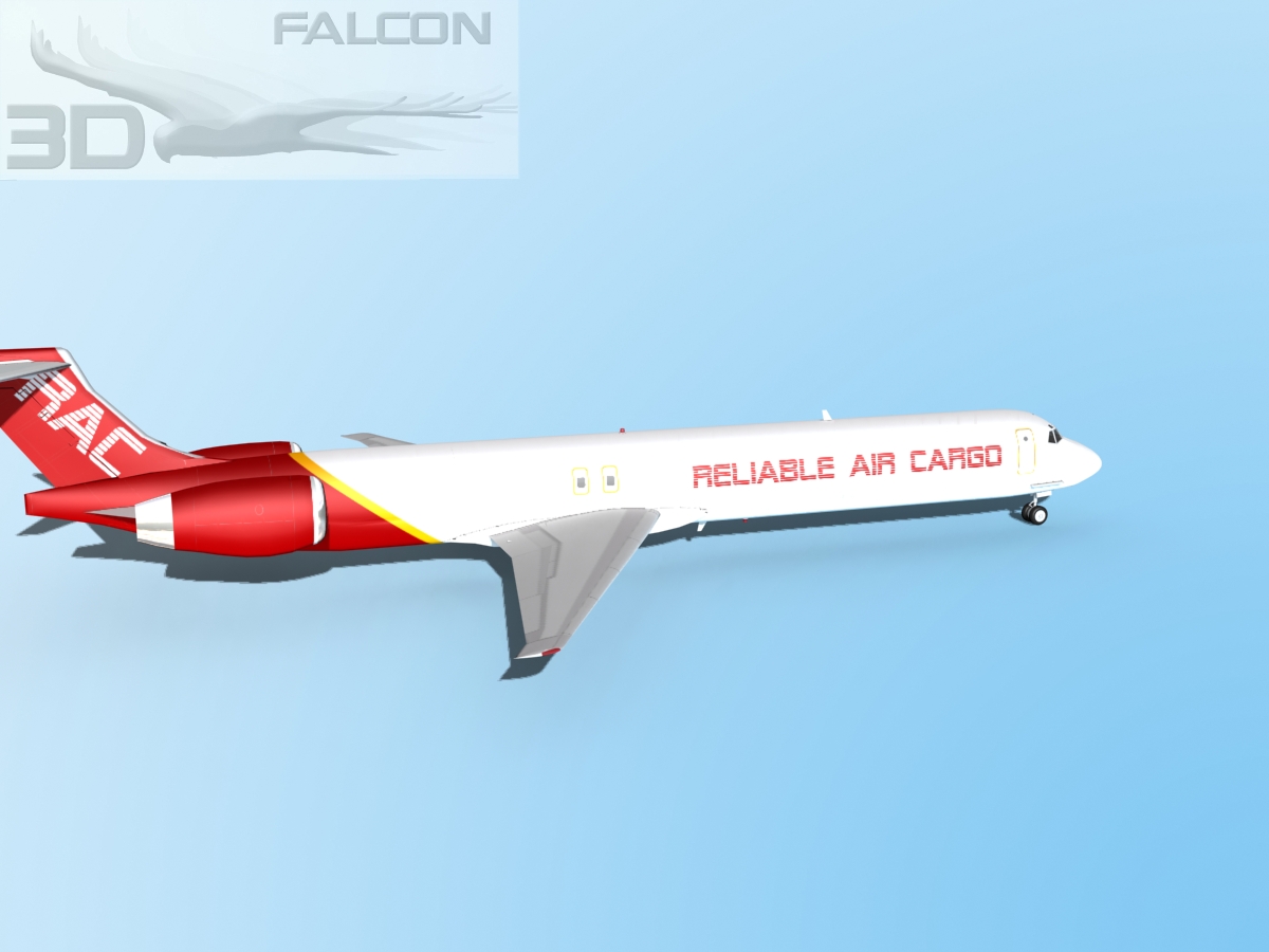 Falcon3D MD-80 Reliable Cargo 3D model_4