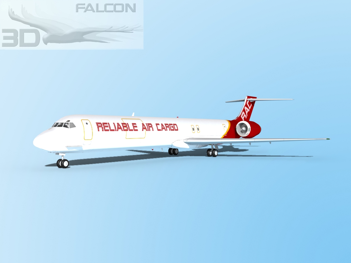 Falcon3D MD-80 Reliable Cargo 3D model_2