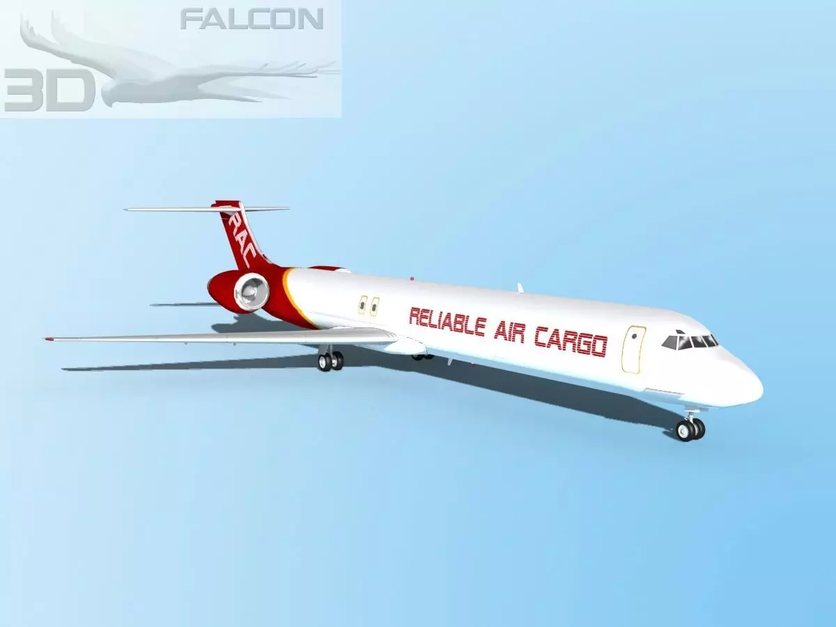 Falcon3D MD-80 Reliable Cargo 3D model_0