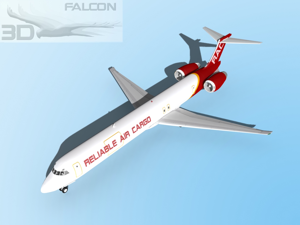Falcon3D MD-80 Reliable Cargo 3D model_11