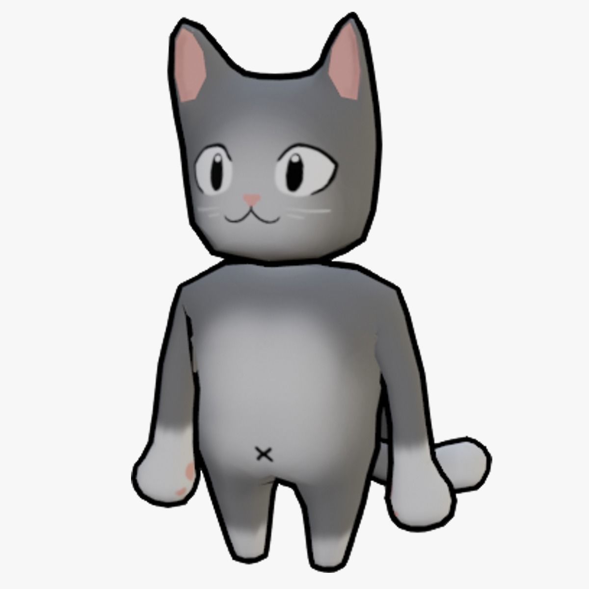 PACK OF 5 ANIMATED AND TEXTURED CHARACTERS Low-poly 3D model_11