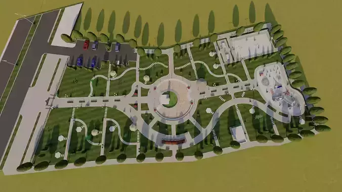 public park-Private Park Landscape