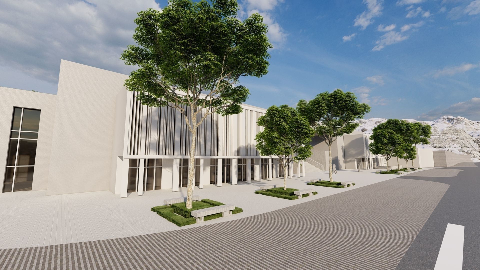 public park-Private Park Landscape 3D model_5