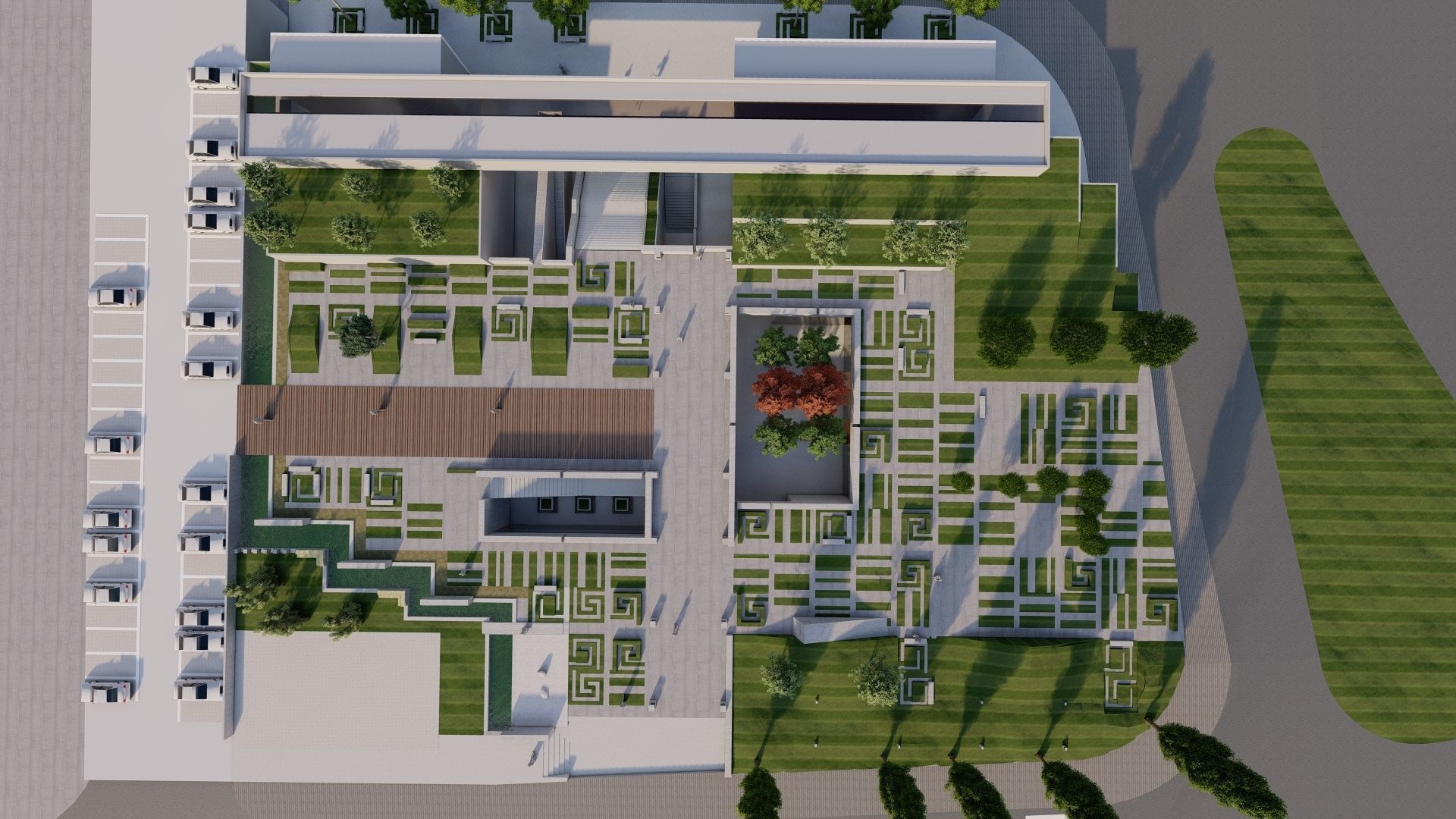 public park-Private Park Landscape 3D model_6