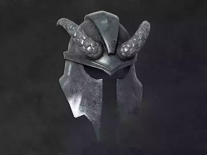 Demon viking helmet realistic