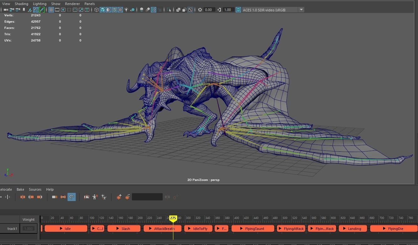 Hell Wyvern - Infernal Dragon Low-poly 3D model_20