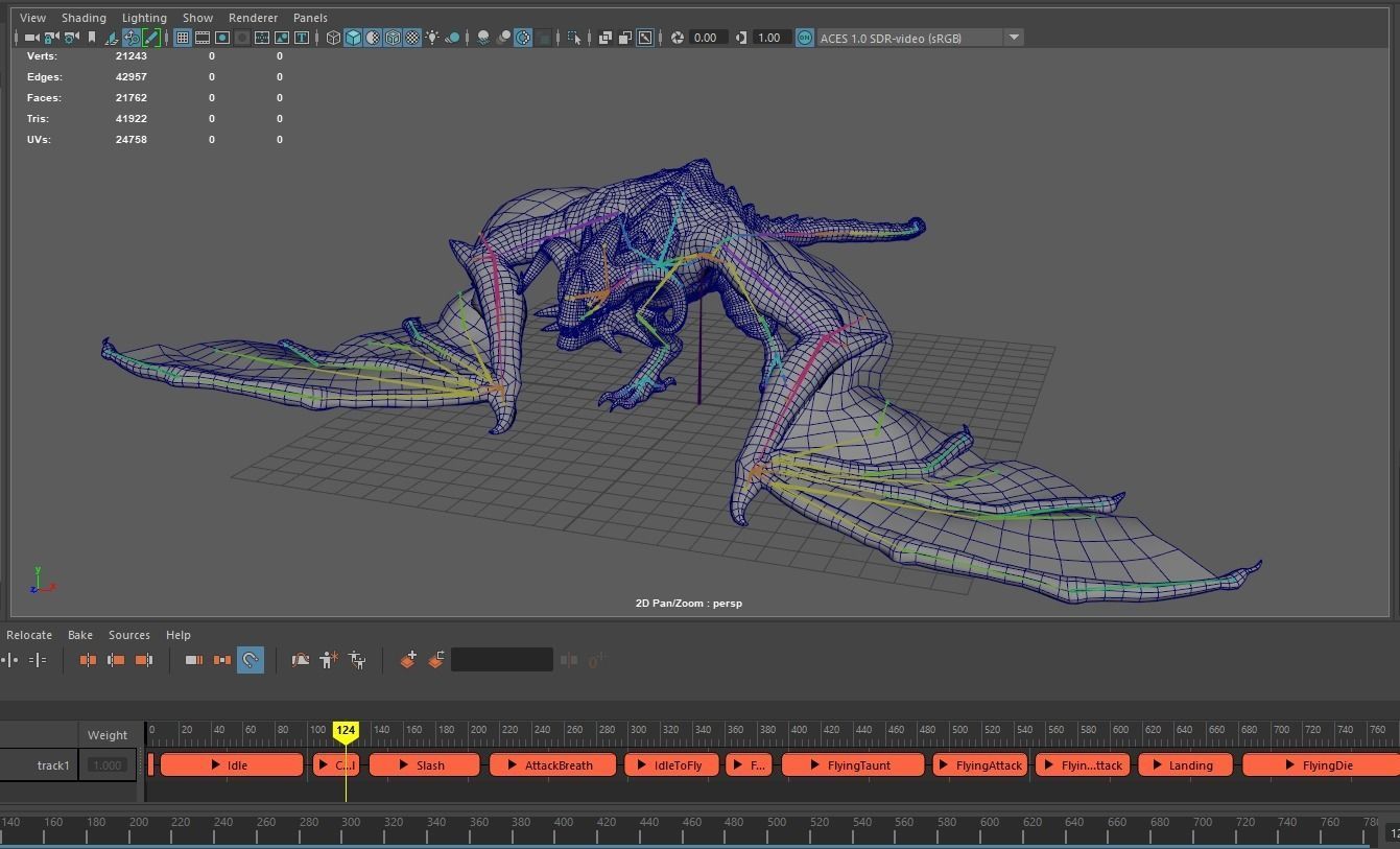 Hell Wyvern - Infernal Dragon Low-poly 3D model_11