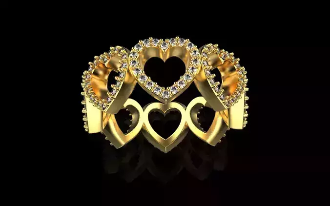 Heart ring model 813