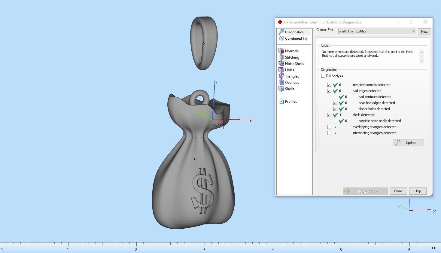 moneybag pendant with enamel model 665 3D print model_5