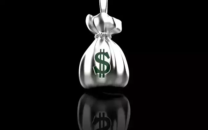 moneybag pendant with enamel model 665