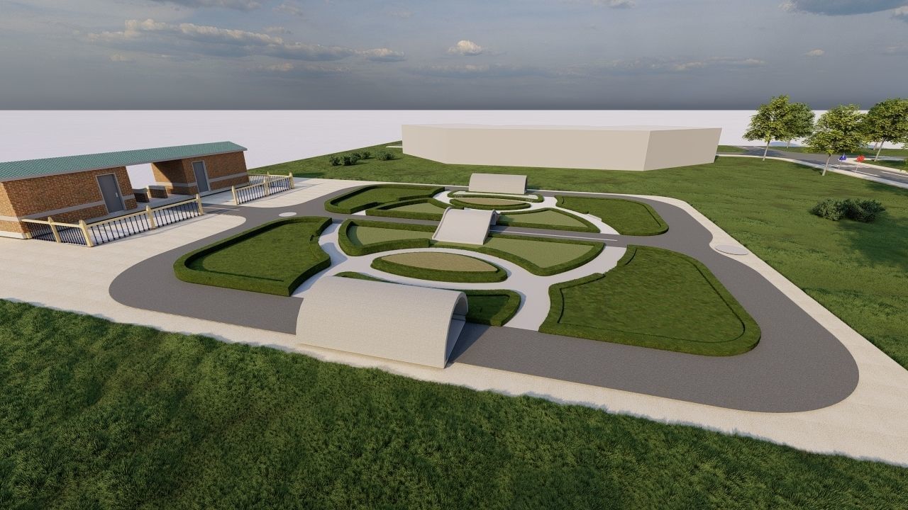 public park-Private Park Landscape 3D model_19